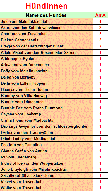 BOY Punkte Hündinnen
